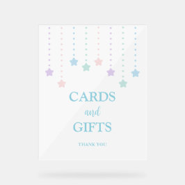 Eenvoudige Twinkle Little Stars Kaarten en geschen Acryl Bord