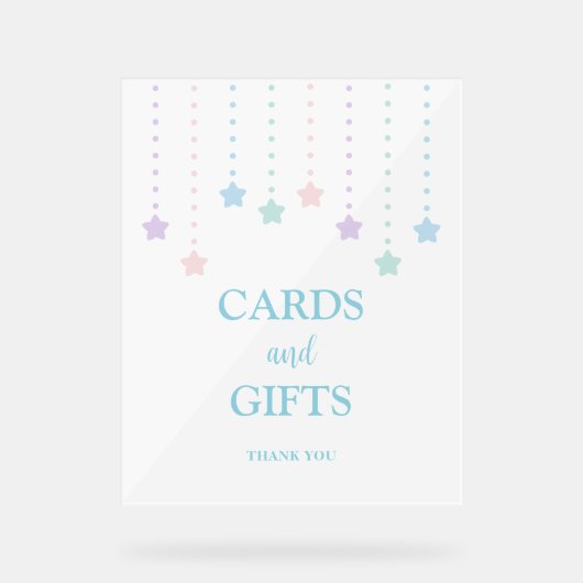 Eenvoudige Twinkle Little Stars Kaarten en geschen Acryl Bord