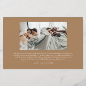 Eenvoudige Type Cherish Script Foto Kerstkaart (Achterkant)