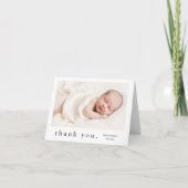 Eenvoudige Type Foto Baby Bedankkaart (Voorkant)