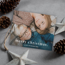 Eenvoudige Type Foto Prettig Kerstfeest