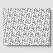 Eenvoudige typemachine typografie gepersonaliseerd gastenboek (Achterkant)