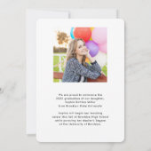 Eenvoudige Typografie 2 Aankondiging van een foto- (Achterkant)