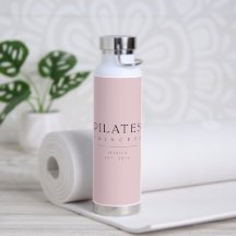 Eenvoudige typografie Aangepaste roze Pilates Prin