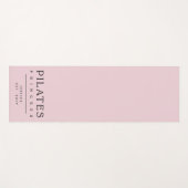 Eenvoudige typografie Aangepaste roze Pilates-prin Yogamat (Voorkant (horizontaal))