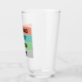 Eenvoudige typografie aangepaste Vaderdag cadeau Glas (Links)