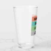 Eenvoudige typografie aangepaste Vaderdag cadeau Glas (Rechts)