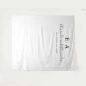 Eenvoudige typografie achtergrond. Huwelijksachter Wandkleed (Voorkant (horizontaal))