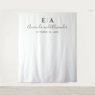 Eenvoudige typografie achtergrond. Trouw achtergro Wandkleed