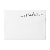 Eenvoudige typografie Afstuderen (Achterkant)