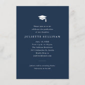 Eenvoudige typografie Afstuderen behuizing Kaart (Voorkant)