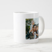 Eenvoudige Typografie Beste vader ooit foto Grote Koffiekop (Voorkant rechts)