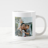 Eenvoudige Typografie Beste vader ooit foto Grote Koffiekop (Rechts)