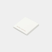 Eenvoudige Typografie Boho Post-it® Notes (Schuin)