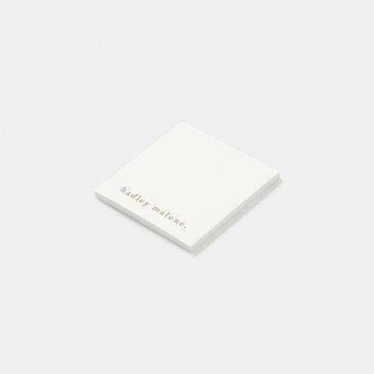 Eenvoudige Typografie Boho Post-it® Notes (Schuin)