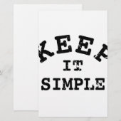 Eenvoudige typografie briefpapier (Voorkant / Achterkant)