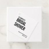 Eenvoudige typografie Bruids bedankje Bedankjes Labels (In situ)