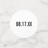 Eenvoudige typografie Bruidsmeisje Shower Confetti (Kleine voorkant)