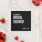 Eenvoudige typografie Bruidsuitnodiging Servet (Insitu)