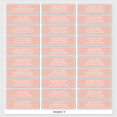 Eenvoudige Typografie Bruiloft Gast Namen Adres Sticker (Vel)