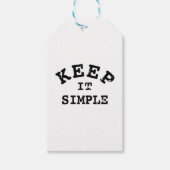 Eenvoudige typografie cadeaulabel (Voorkant)