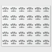 Eenvoudige typografie cadeaupapier (Vlak)