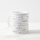 Eenvoudige Typografie Cute Minimalist Koffiemok (Voorkant links)