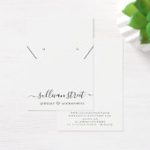 Eenvoudige Typografie-earing Ketting Display Kaart (Bureau)