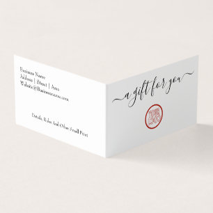 Eenvoudige typografie een cadeau voor je met Logo Visitekaartje