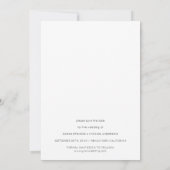 Eenvoudige Typografie Foto Save the Date (Achterkant)