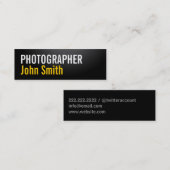 Eenvoudige Typografie Fotografie Visitekaartje (Voorkant / Achterkant)