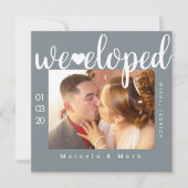 Eenvoudige Typografie — Fotokaart voor opnamen Kaart (Voorkant)