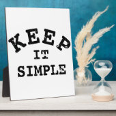 Eenvoudige typografie fotoplaat (Zijkant)