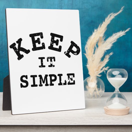 Eenvoudige typografie fotoplaat (Zijkant)