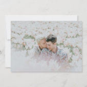 Eenvoudige Typografie Gay Wedding Save the Date (Achterkant)