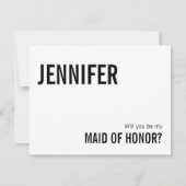 Eenvoudige Typografie gemaakt van de Kaart van het Notitiekaartje (Voorkant)