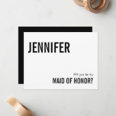 Eenvoudige Typografie gemaakt van de Kaart van het Notitiekaartje (Voorkant / Achterkant in situ)