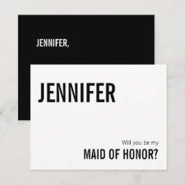 Eenvoudige Typografie gemaakt van de Kaart van het Notitiekaartje