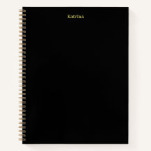 Eenvoudige Typografie Gepersonaliseerde naam Zwart