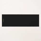 Eenvoudige typografie gepersonaliseerde naam zwart yogamat (Voorkant (horizontaal))
