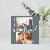 Eenvoudige Typografie-hartslag Opgenomen Nuetral-f Kaart (Staand voorkant)