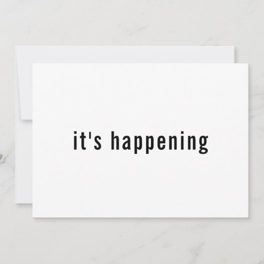 Eenvoudige Typografie het gebeurt sparen de Datum Save The Date (Voorkant)