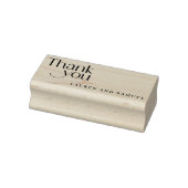 Eenvoudige typografie Huwelijk Echtpaar Bedankt Rubberstempel (Stempel)