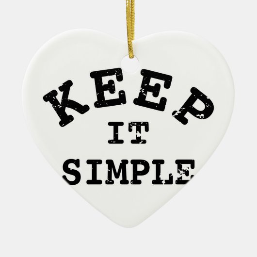 Eenvoudige typografie keramisch ornament (Voorkant)