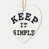 Eenvoudige typografie keramisch ornament (Links)