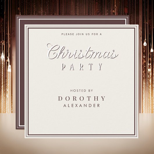 Eenvoudige  typografie kerstfeest kaart