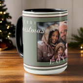 Eenvoudige  typografie Kerstfoto Mok