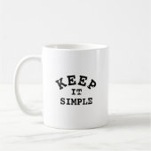 Eenvoudige typografie koffiemok (Links)