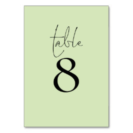 Eenvoudige Typografie Limoen Cream Script Wedding Kaart