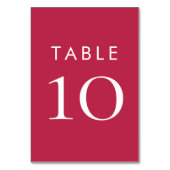 Eenvoudige Typografie Magenta Wedding Kaart (Achterkant)